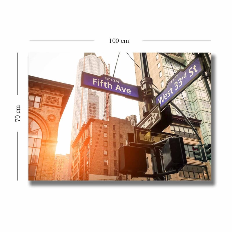 Dekorativ Canvastavla 70x100 cm - Flerfärgad - Inredning - Tavlor & posters - Canvastavla