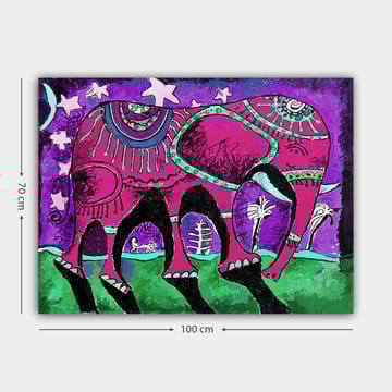 Dekorativ Canvastavla 70x100 cm - Flerfärgad - Inredning - Tavlor & posters - Canvastavla