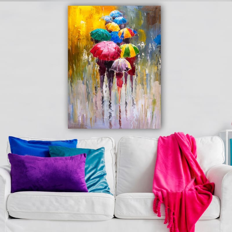 Dekorativ Canvastavla 70x100 cm - Flerfärgad - Inredning - Tavlor & posters - Canvastavla