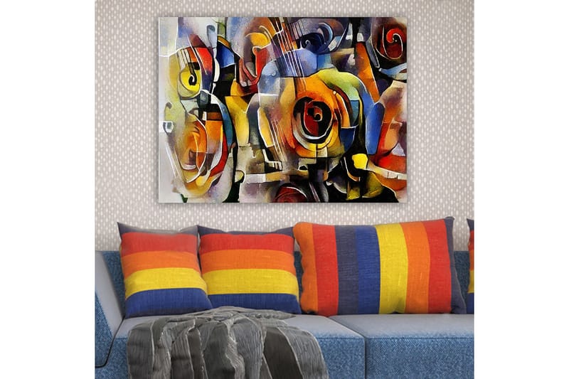 Dekorativ Canvastavla 70x100 cm - Flerfärgad - Inredning - Tavlor & posters - Canvastavla