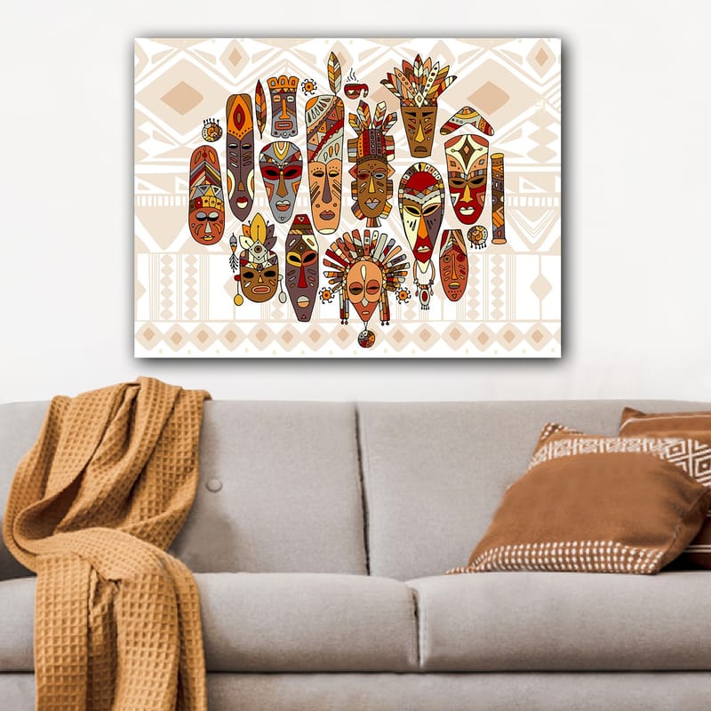 Dekorativ Canvastavla 70x100 cm - Flerfärgad - Inredning - Tavlor & posters - Canvastavla