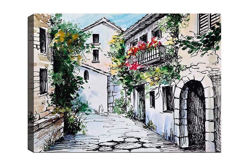 Dekorativ Canvastavla 70x100 cm - Flerfärgad - Inredning - Tavlor & posters - Canvastavla