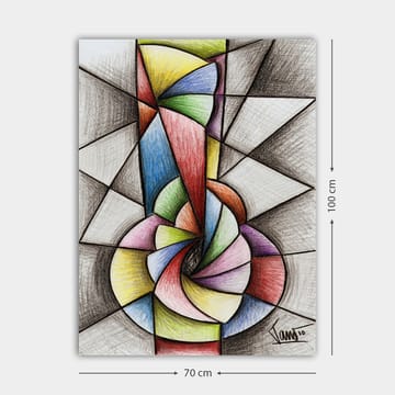 Dekorativ Canvastavla 70x100 cm - Flerfärgad - Inredning - Tavlor & posters - Canvastavla