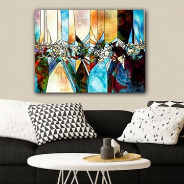 Dekorativ Canvastavla 70x100 cm - Flerfärgad - Inredning - Tavlor & posters - Canvastavla