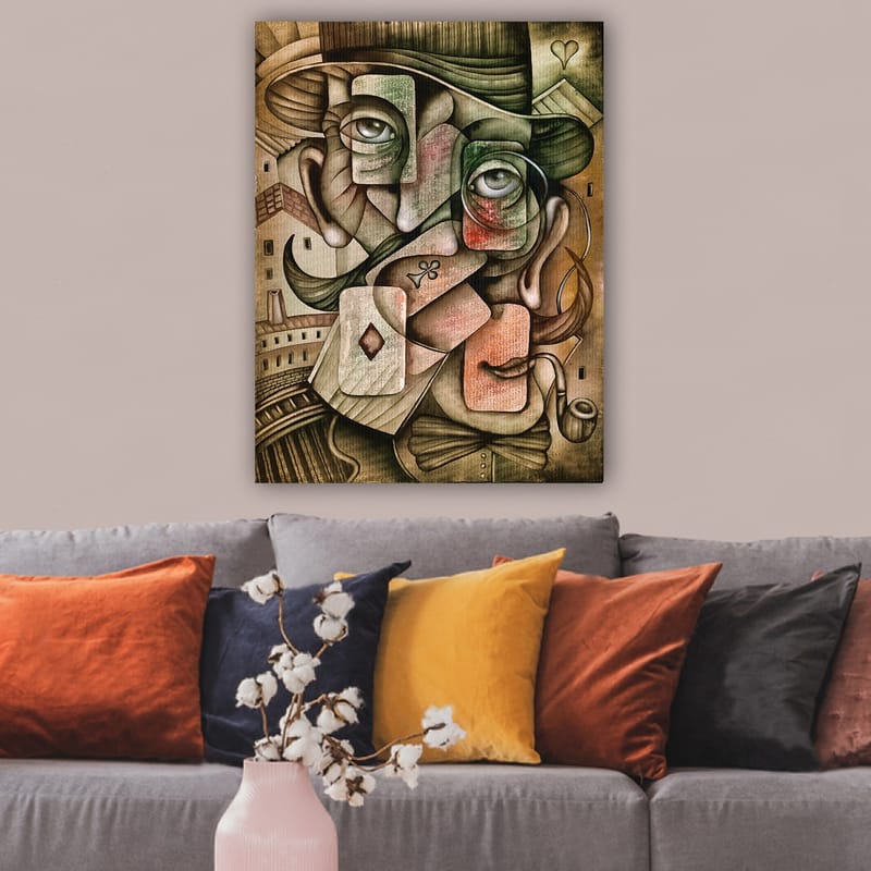 Dekorativ Canvastavla 70x100 cm - Flerfärgad - Inredning - Tavlor & posters - Canvastavla
