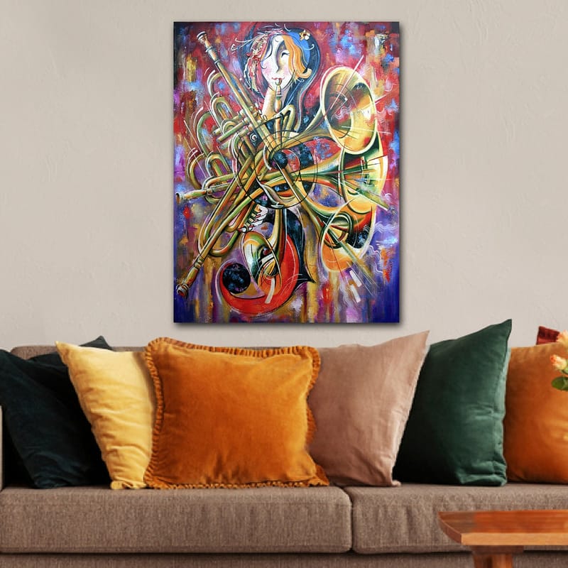 Dekorativ Canvastavla 70x100 cm - Flerfärgad - Inredning - Tavlor & posters - Canvastavla