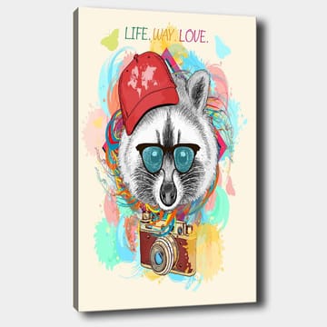 Dekorativ Canvastavla 70x100 cm - Flerfärgad - Inredning - Tavlor & posters - Canvastavla