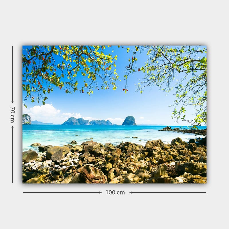 Dekorativ Canvastavla 70x100 cm - Flerfärgad - Inredning - Tavlor & posters - Canvastavla