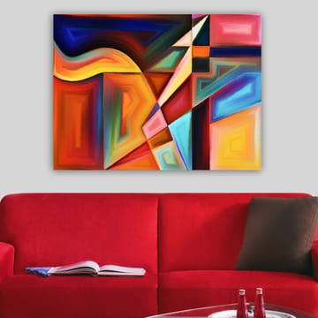 Dekorativ Canvastavla 70x100 cm - Flerfärgad - Inredning - Tavlor & posters - Canvastavla