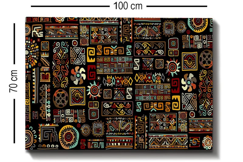 Dekorativ Canvastavla 70x100 cm - Flerfärgad - Inredning - Tavlor & posters - Canvastavla