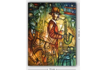 Dekorativ Canvastavla 70x100 cm - Flerfärgad - Inredning - Tavlor & posters - Canvastavla