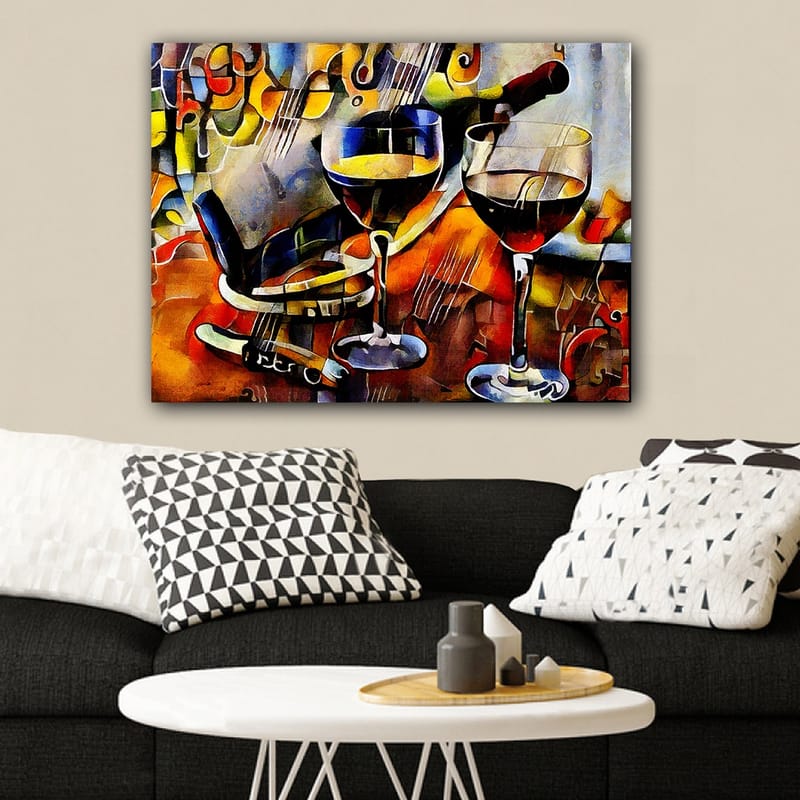 Dekorativ Canvastavla 70x100 cm - Flerfärgad - Inredning - Tavlor & posters - Canvastavla
