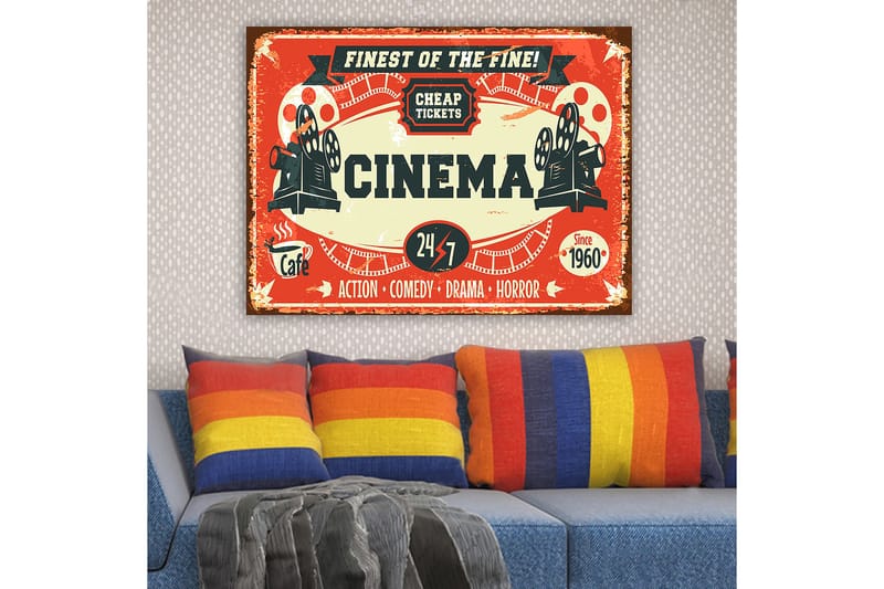 Dekorativ Canvastavla 70x100 cm - Flerfärgad - Inredning - Tavlor & posters - Canvastavla