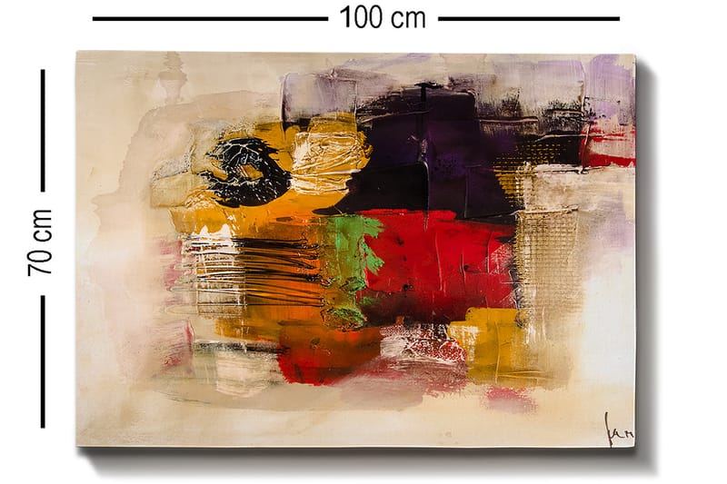 Dekorativ Canvastavla 70x100 cm - Flerfärgad - Inredning - Tavlor & posters - Canvastavla