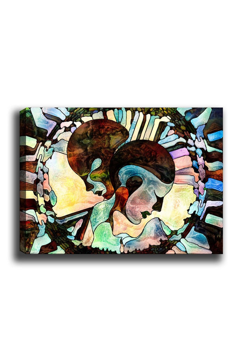 Dekorativ Canvastavla 70x100 cm - Flerfärgad - Inredning - Tavlor & posters - Canvastavla