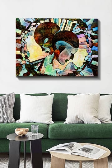 Dekorativ Canvastavla 70x100 cm - Flerfärgad - Inredning - Tavlor & posters - Canvastavla