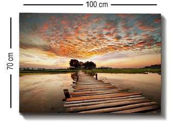 Dekorativ Canvastavla 70x100 cm - Flerfärgad - Inredning - Tavlor & posters - Canvastavla