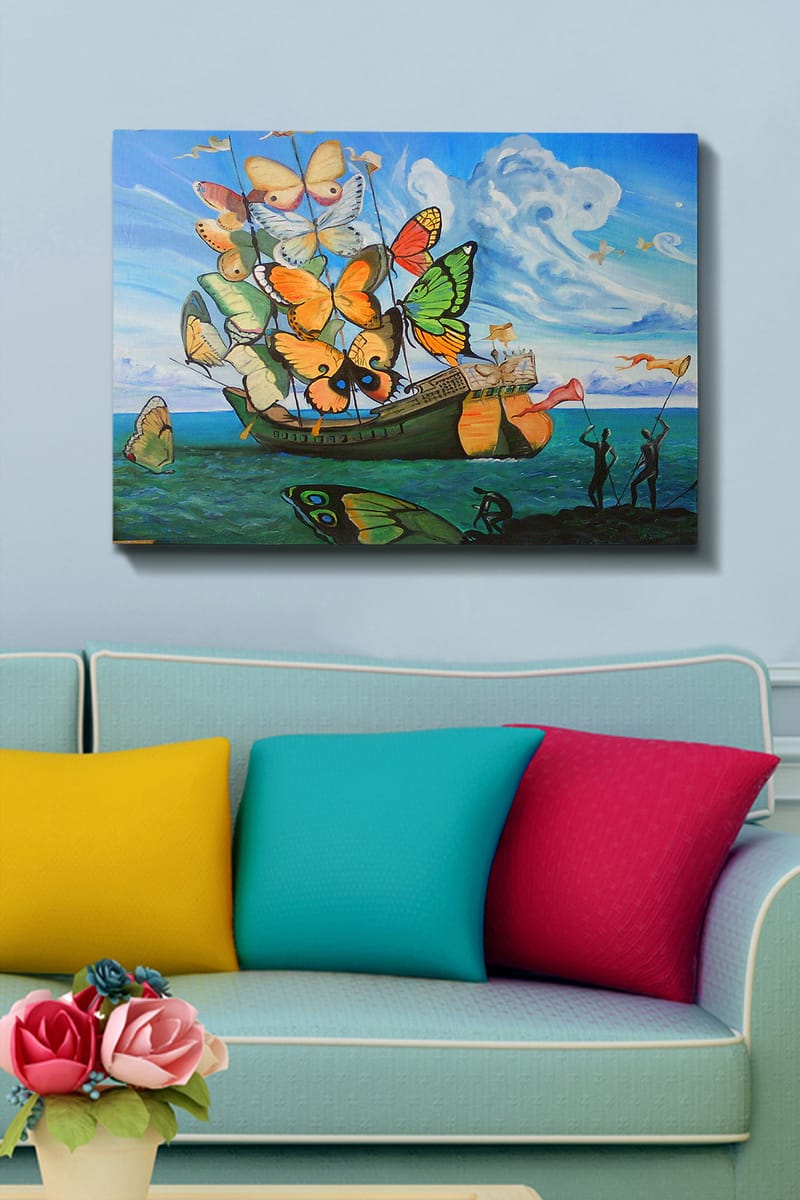 Dekorativ Canvastavla 70x100 cm - Flerfärgad - Inredning - Tavlor & posters - Canvastavla