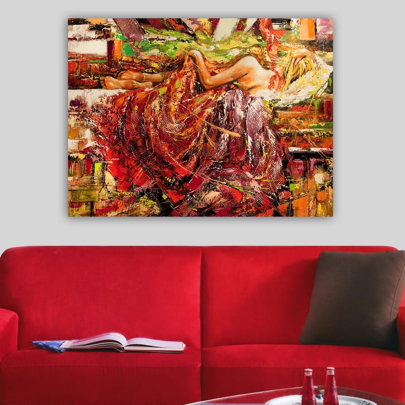 Dekorativ Canvastavla 70x100 cm - Flerfärgad - Inredning - Tavlor & posters - Canvastavla