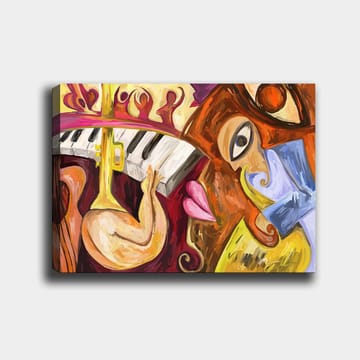 Dekorativ Canvastavla 70x100 cm - Flerfärgad - Inredning - Tavlor & posters - Canvastavla