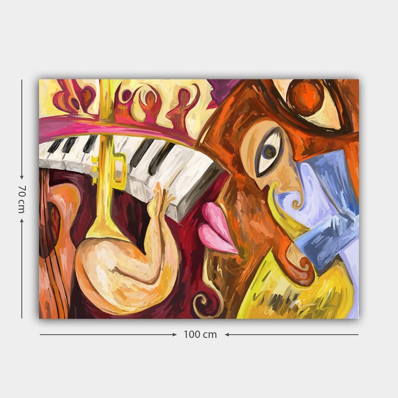 Dekorativ Canvastavla 70x100 cm - Flerfärgad - Inredning - Tavlor & posters - Canvastavla