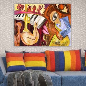 Dekorativ Canvastavla 70x100 cm - Flerfärgad - Inredning - Tavlor & posters - Canvastavla