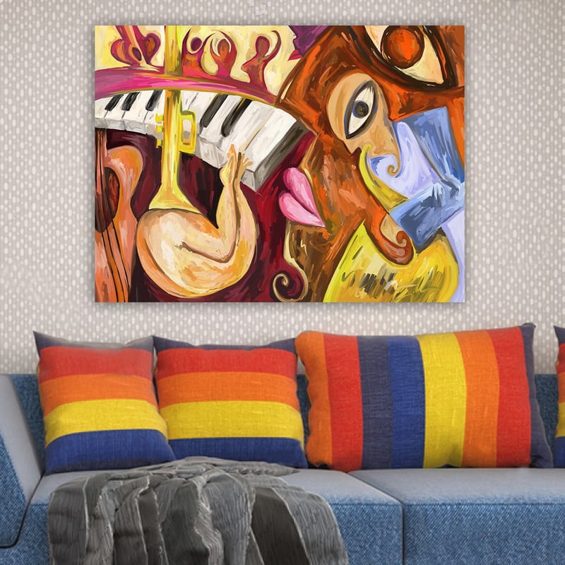 Dekorativ Canvastavla 70x100 cm - Flerfärgad - Inredning - Tavlor & posters - Canvastavla