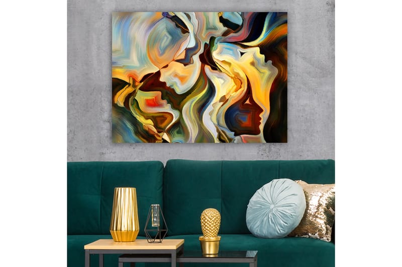 Dekorativ Canvastavla 70x100 cm - Flerfärgad - Inredning - Tavlor & posters - Canvastavla