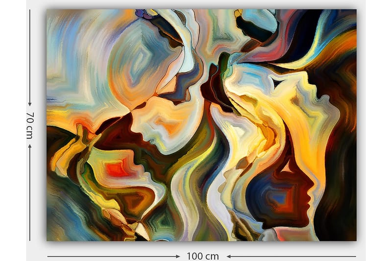 Dekorativ Canvastavla 70x100 cm - Flerfärgad - Inredning - Tavlor & posters - Canvastavla