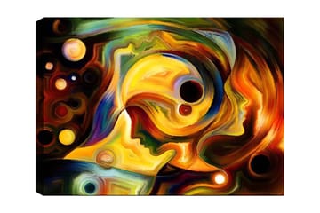 Dekorativ Canvastavla 70x100 cm - Flerfärgad - Inredning - Tavlor & posters - Canvastavla