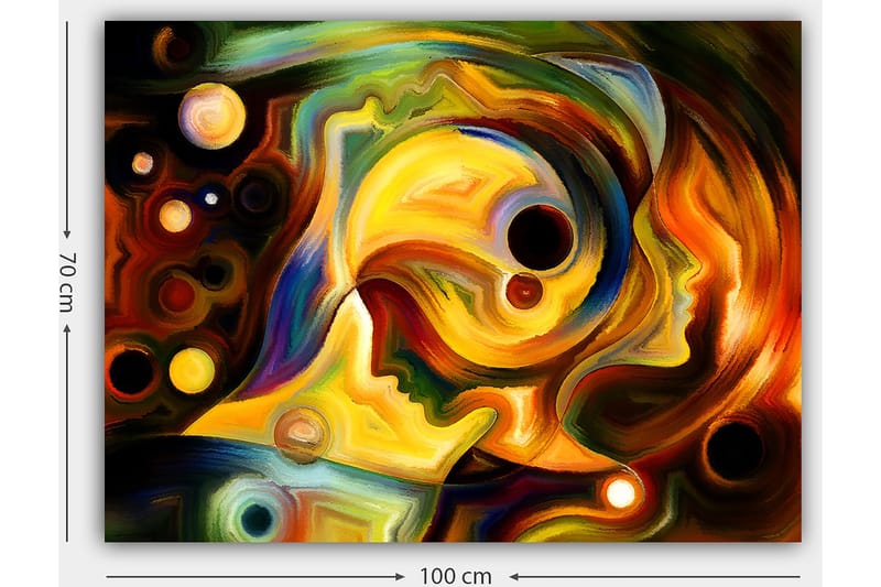 Dekorativ Canvastavla 70x100 cm - Flerfärgad - Inredning - Tavlor & posters - Canvastavla