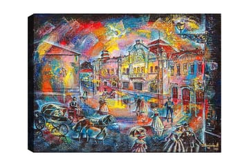 Dekorativ Canvastavla 70x100 cm - Flerfärgad - Inredning - Tavlor & posters - Canvastavla