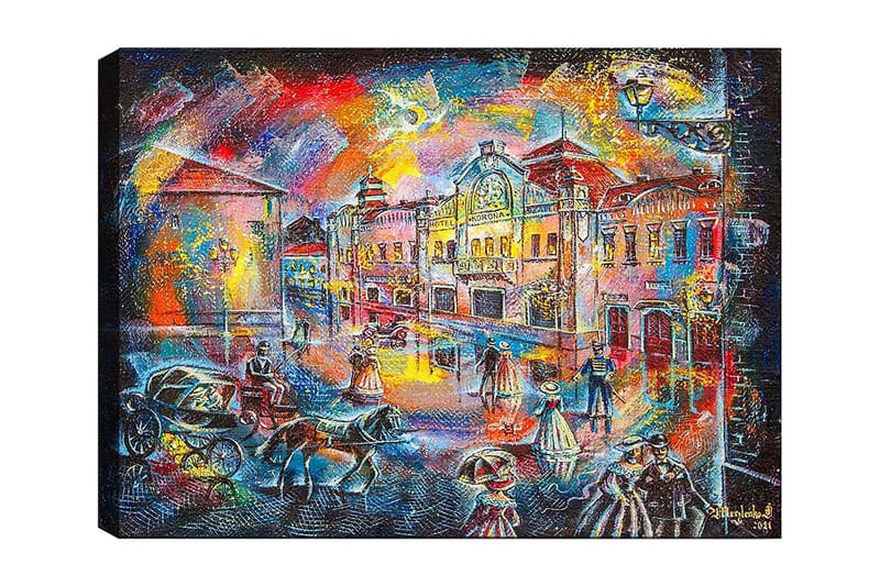 Dekorativ Canvastavla 70x100 cm - Flerfärgad - Inredning - Tavlor & posters - Canvastavla