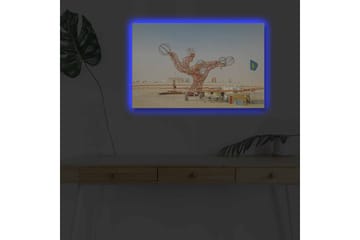 Dekorativ Canvastavla med LED 45x70 cm - Flerfärgad - Inredning - Tavlor & posters - Canvastavla