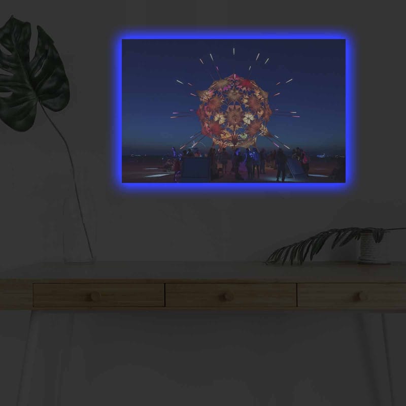 Dekorativ Canvastavla med LED 45x70 cm - Flerfärgad - Inredning - Tavlor & posters - Canvastavla