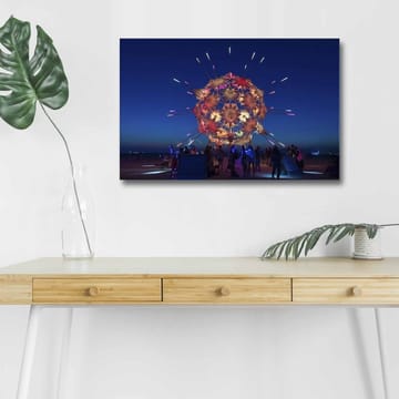 Dekorativ Canvastavla med LED 45x70 cm - Flerfärgad - Inredning - Tavlor & posters - Canvastavla