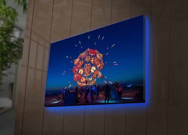 Dekorativ Canvastavla med LED 45x70 cm - Flerfärgad - Inredning - Tavlor & posters - Canvastavla