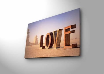 Dekorativ Canvastavla med LED 45x70 cm - Flerfärgad - Inredning - Tavlor & posters - Canvastavla