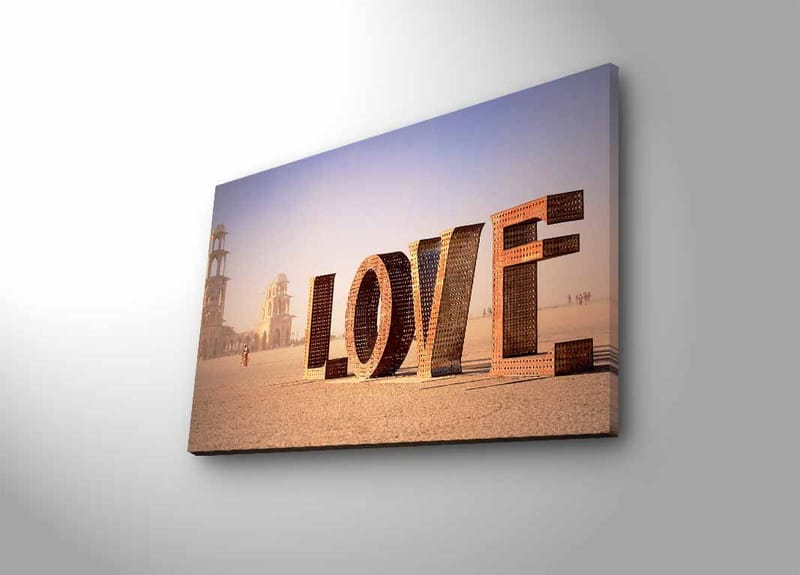 Dekorativ Canvastavla med LED 45x70 cm - Flerfärgad - Inredning - Tavlor & posters - Canvastavla