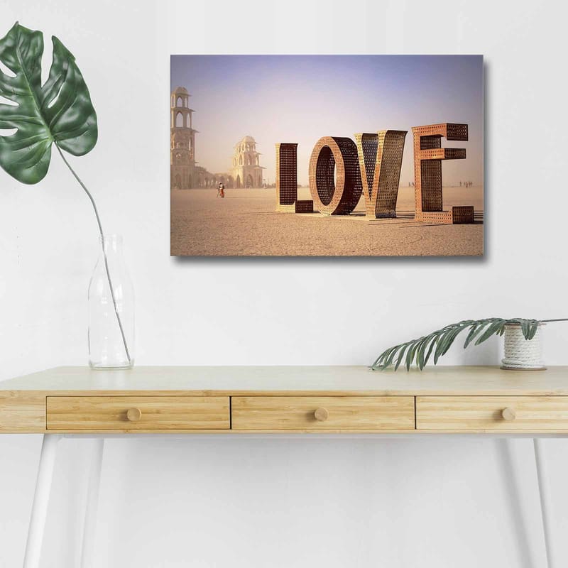 Dekorativ Canvastavla med LED 45x70 cm - Flerfärgad - Inredning - Tavlor & posters - Canvastavla