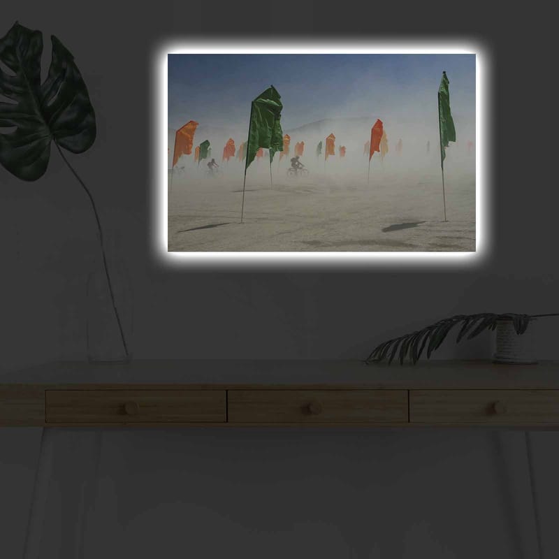 Dekorativ Canvastavla med LED 45x70 cm - Flerfärgad - Inredning - Tavlor & posters - Canvastavla