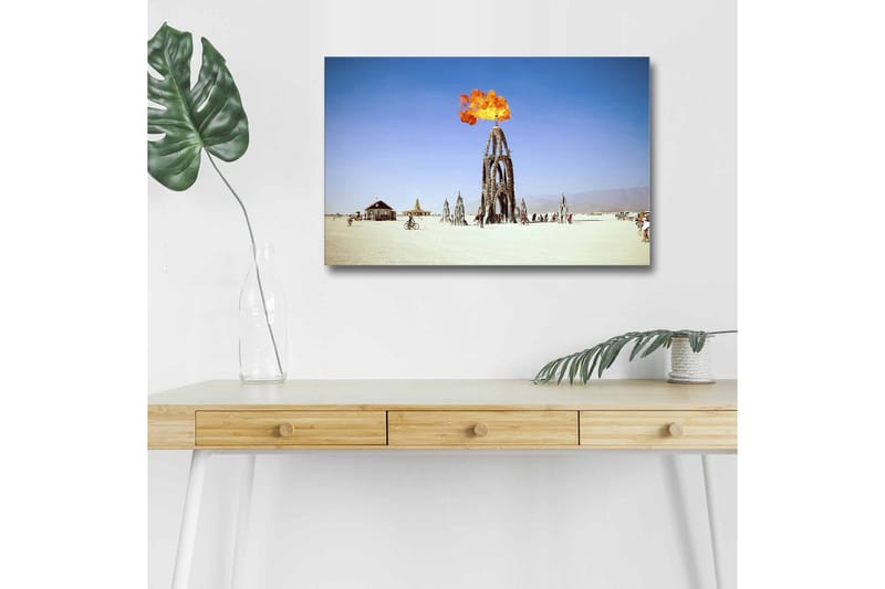 Dekorativ Canvastavla med LED 45x70 cm - Flerfärgad - Inredning - Tavlor & posters - Canvastavla