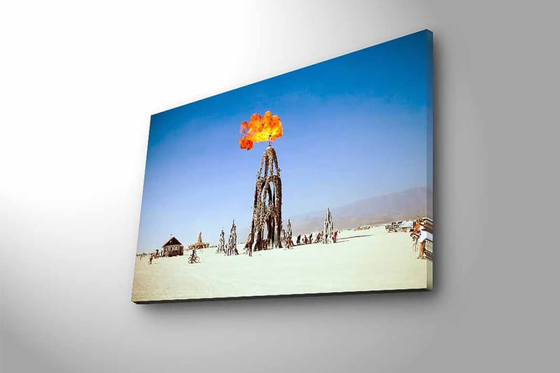 Dekorativ Canvastavla med LED 45x70 cm - Flerfärgad - Inredning - Tavlor & posters - Canvastavla