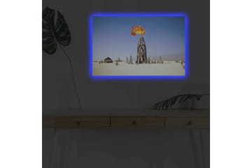 Dekorativ Canvastavla med LED 45x70 cm - Flerfärgad - Inredning - Tavlor & posters - Canvastavla