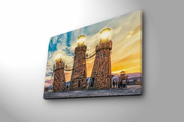 Dekorativ Canvastavla med LED 45x70 cm - Flerfärgad - Inredning - Tavlor & posters - Canvastavla