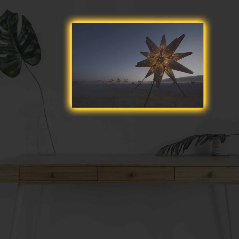 Dekorativ Canvastavla med LED 45x70 cm - Flerfärgad - Inredning - Tavlor & posters - Canvastavla