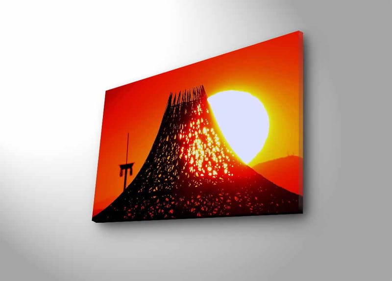 Dekorativ Canvastavla med LED 45x70 cm - Flerfärgad - Inredning - Tavlor & posters - Canvastavla