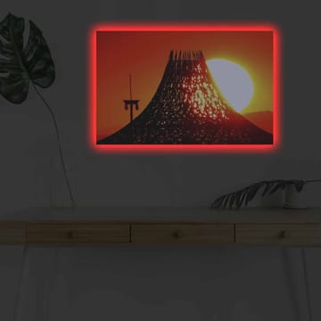 Dekorativ Canvastavla med LED 45x70 cm - Flerfärgad - Inredning - Tavlor & posters - Canvastavla