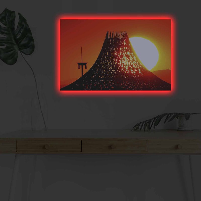 Dekorativ Canvastavla med LED 45x70 cm - Flerfärgad - Inredning - Tavlor & posters - Canvastavla