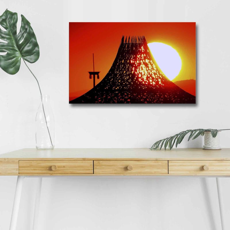 Dekorativ Canvastavla med LED 45x70 cm - Flerfärgad - Inredning - Tavlor & posters - Canvastavla